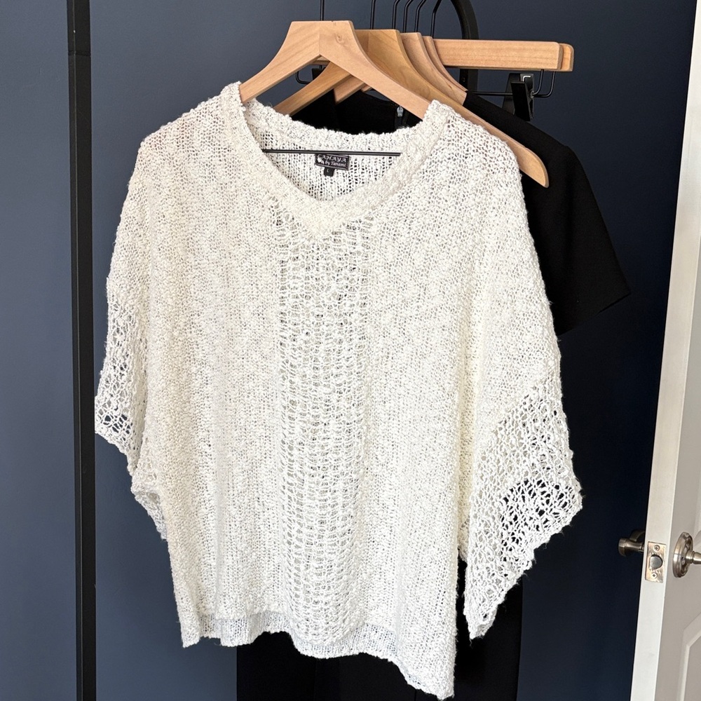 Crochet summer poncho NWOT